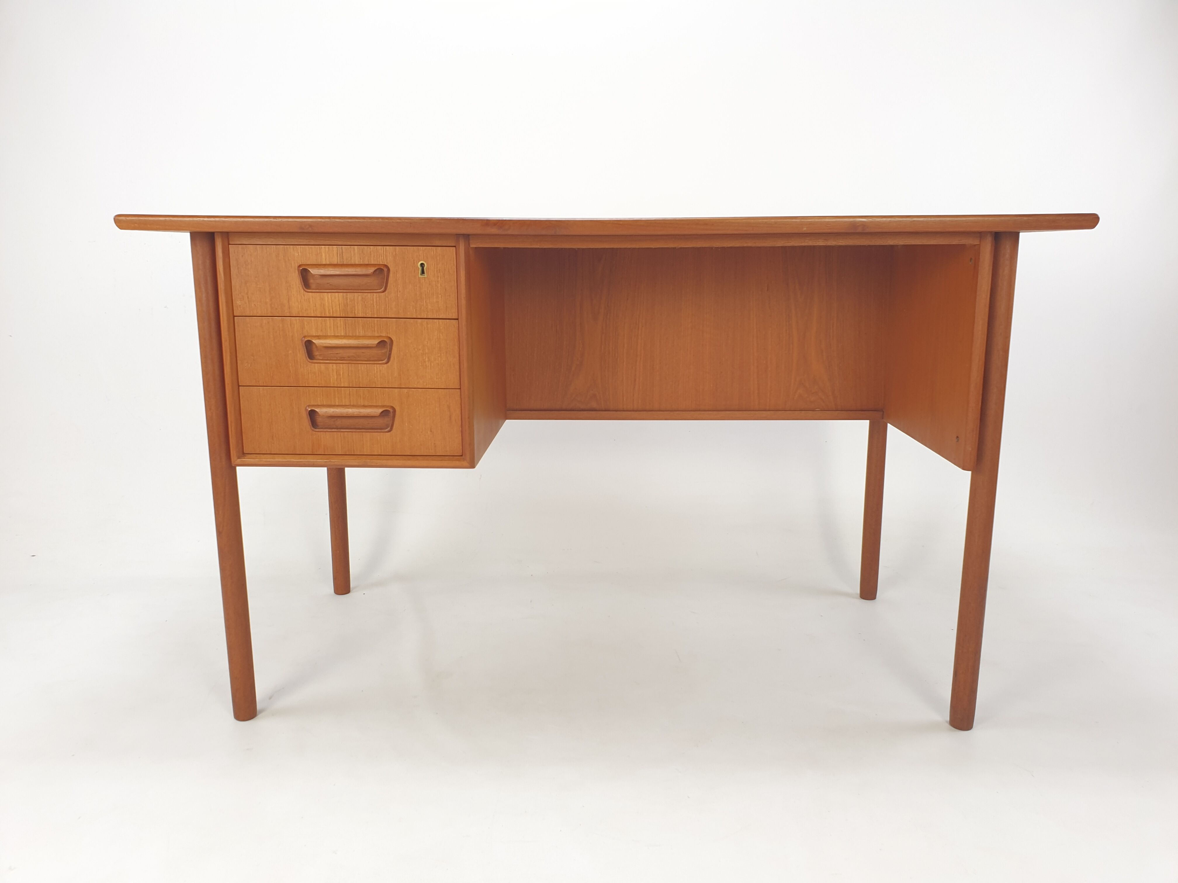 Danish Teak Desk by Gunnar Nielsen Tibergaard, 1960s