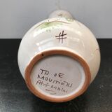 Ancient vase Moustiers ceramics white decor painted vintage