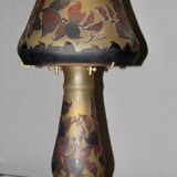 Gallé Tip Glass Paste Mushroom Lamp