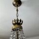 Balloon chandelier in bronze and grapevines 8 lamps
