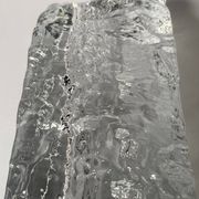 Frosted glass vase from the 1970s
