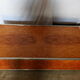 Coffee table with drawer in elm magnifying glass from the 70s