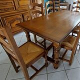Solid Florentine style sideboard table and chair