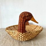 Duck woven wicker baskets