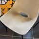 A barrel chair by Pierre Guariche, Steiner, vintage beige fabric from the 1950s.
