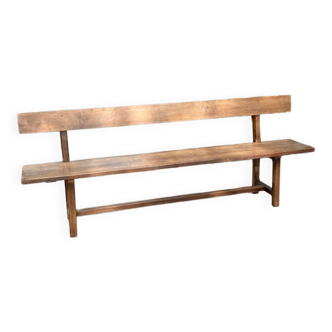 Solid oak bench 220 cm