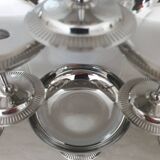 Chrome-plated stainless steel dessert bowls Jean Couzon
