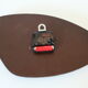 Horloge triangulaire formica noir