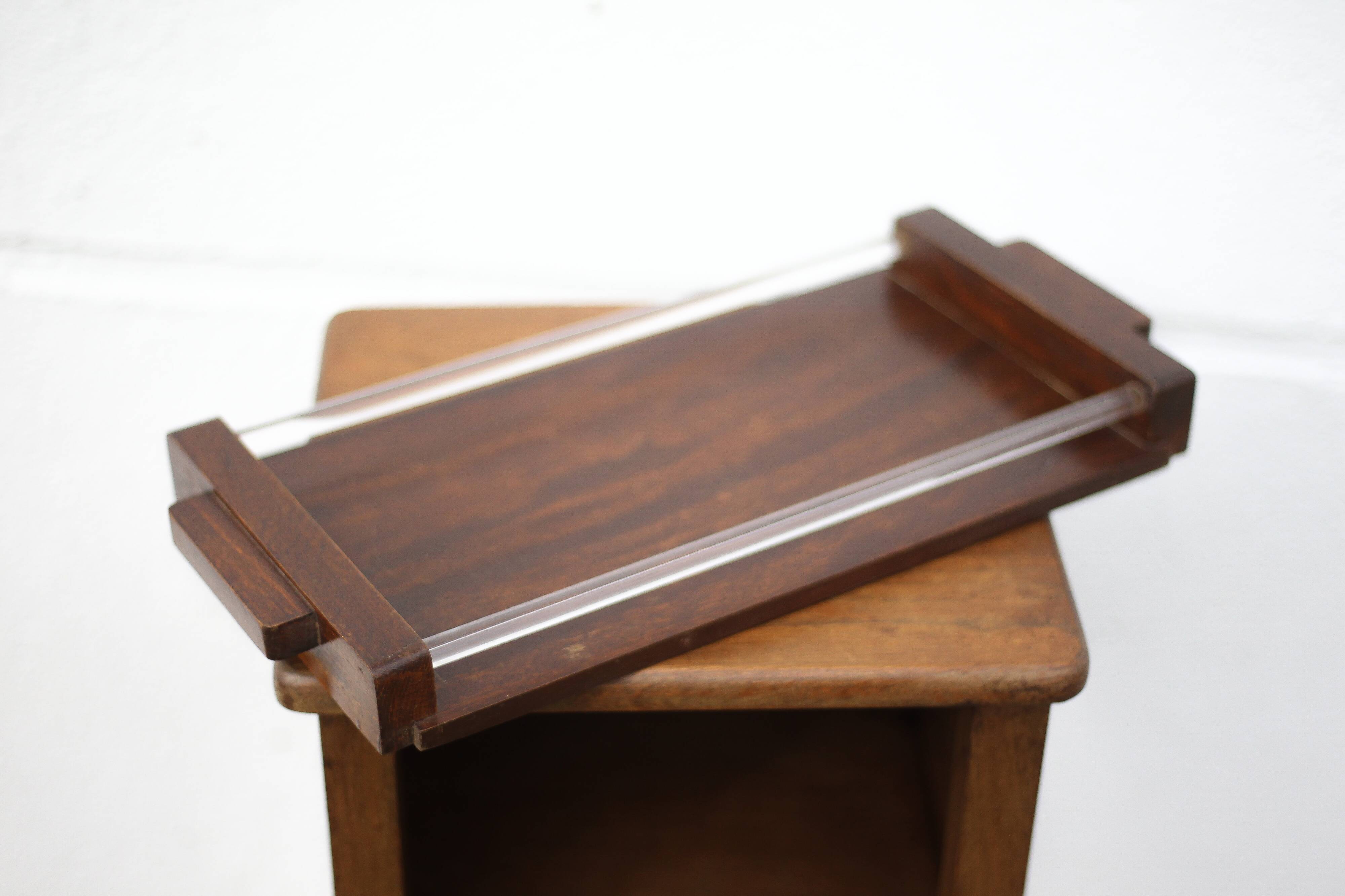 art deco wooden tray, art deco tray, serving tray, decorative tray