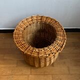 Basket hides wicker pot