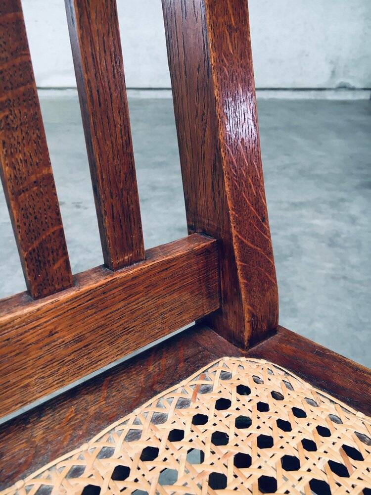 Early 20th Century Art Deco Dining Chair Set, 1920s, Set of 3