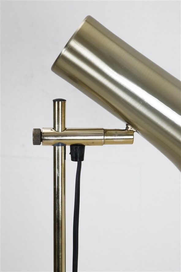 Mid-century Dansa lamp / reading / floor lamp / brass / gold / Danish modern design / 1970s