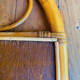 Vintage rattan mirror