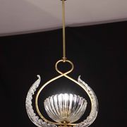 Elegant Art Deco Barovier and Toso chandelier, 1940s