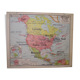 School map Vidal-Lablache n ° 19 'North America policy' at Armand Colin