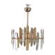 Lustre Sciolari, 1960 en acier doré et cristal