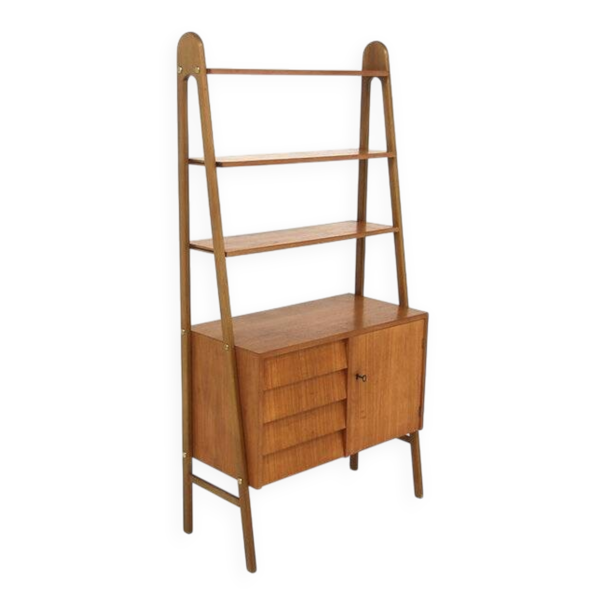 Bibliothèque scandinave en teck, Suède, 1950
