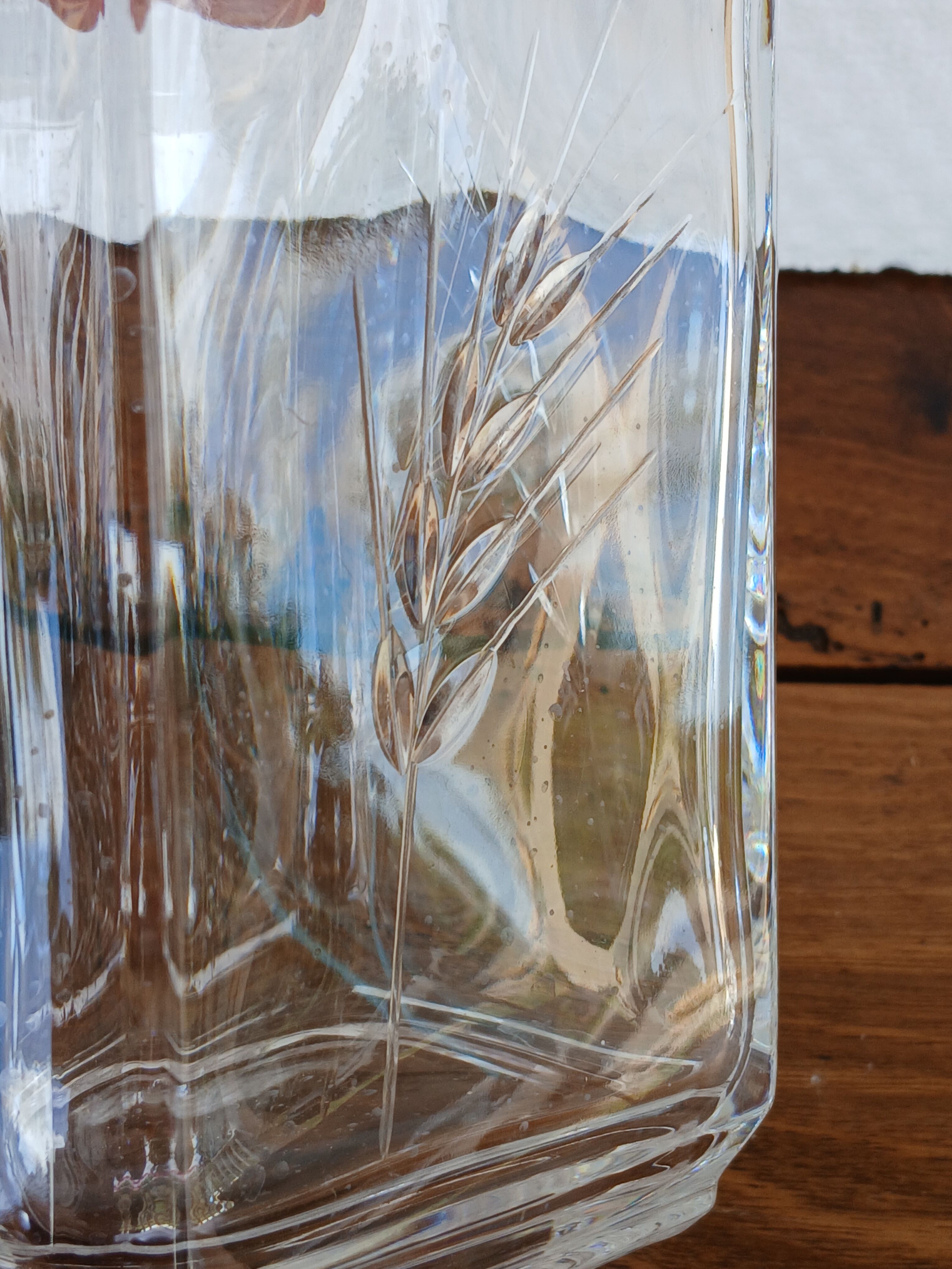 vintage crystal whisky carafe from Arques
