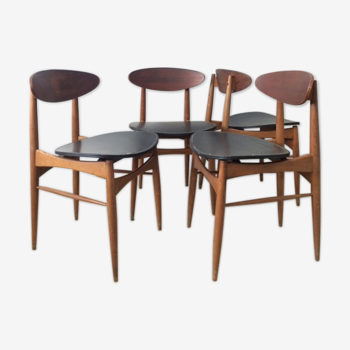 4 Scandinavian chairs 1950
