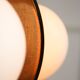 Vintage Italian Copper and Opaline Chandelier, 70s
