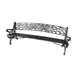 Art Nouveau iron bench