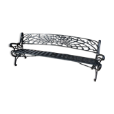 Art Nouveau iron bench