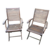 2 Garden armchairs