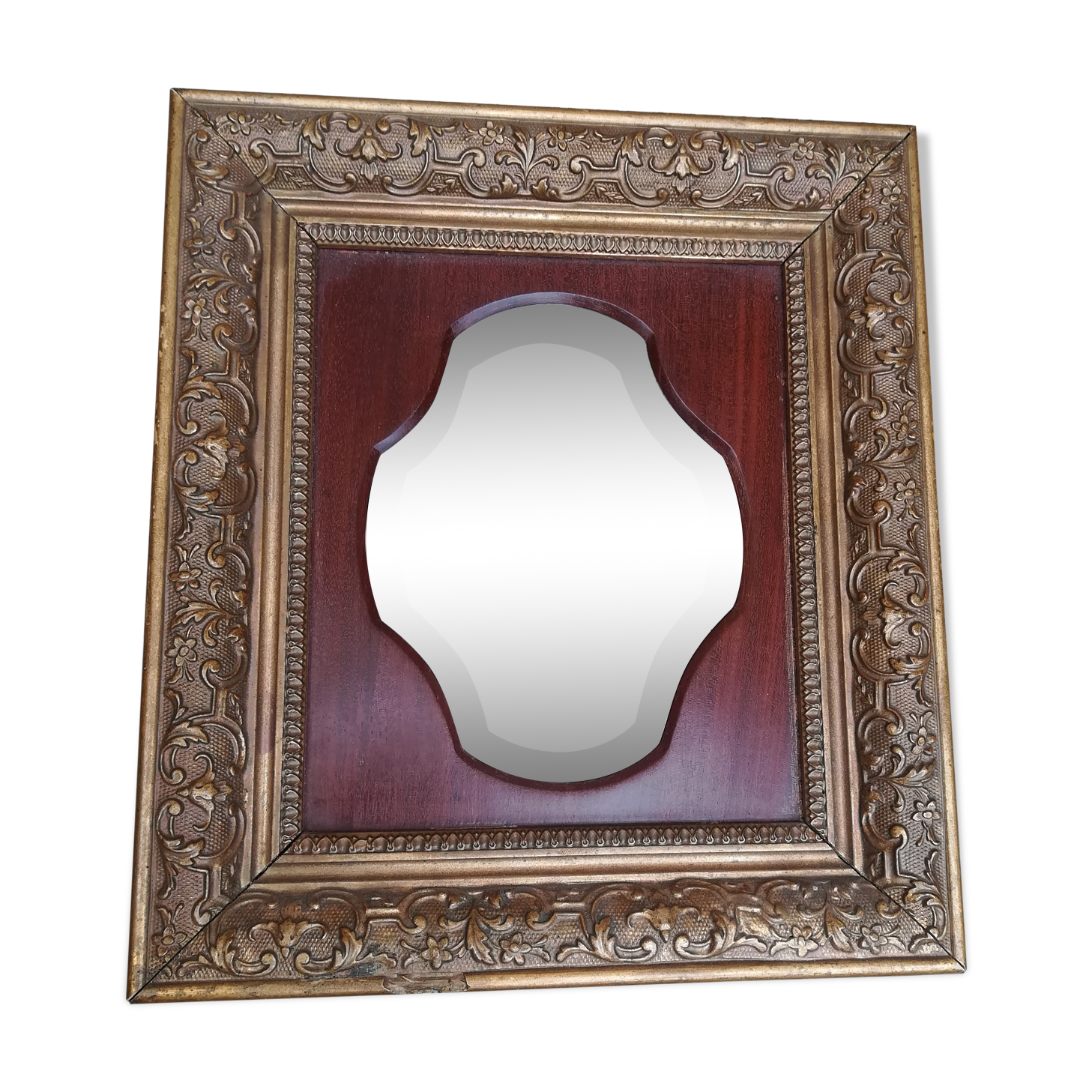 Old framed mirror