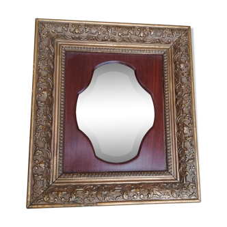 Old framed mirror