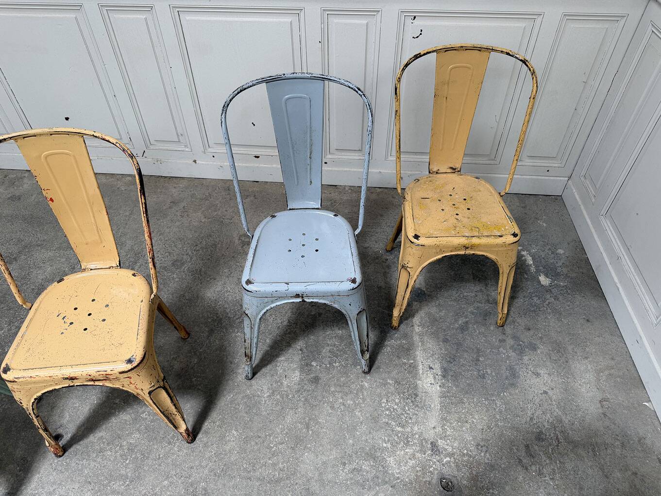 5 chaises Tolix modèle A 60's