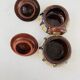 Saleron Double Covered Salt and Pepper Terracotta Glazed Bulgarian Monas