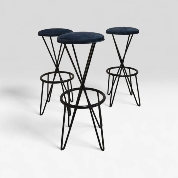 Tabouret (3) modèle CM127, Thonet, 1950