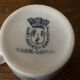 Cup and saucer in Iron Earth St Amand and Hamage Marie Louise