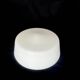 Small minimalist round white opaline wall light RZB Bamberg
