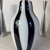 Designer two-tone glass vase
