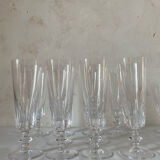10 Baccarat champagne flutes