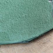 Plateau art déco en miroir biseauté, poignées chromées