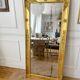 Antique mirror gilded with gold leaf 76cmx160cm