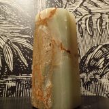 Octagonal onyx vase, h=16cm