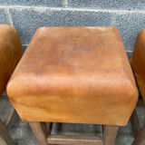 Vintage cognac stools from the 60s