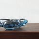 Glass ashtray by Lütken for Holmegaard, 1950s, set of 2