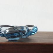 Cendrier en verre de Lütken pour Holmegaard, années 1950, set de 2