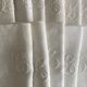 Nappe et 12 serviettes en damas de lin brodé LD 2,40m