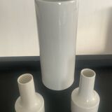 Trio of vintage West German porcelain vases