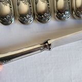 12 Silver-Plated Dessert Knives with Stainless Steel Blades Nogent