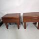 Pair of Scandinavian teak bedside tables from the 1960s.