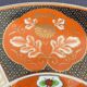 Set of 4 vintage Taous porcelain dessert plates, Morocco