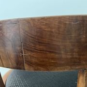 Restoration armchair in mahogany