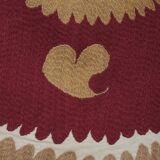 Vintage Suzani Pastel Tablecloth - Uzbek Embroidery Wall Hanging Decor