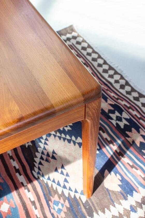 Vintage teak dining table, Danish Mid Century, 1960s, solid wood